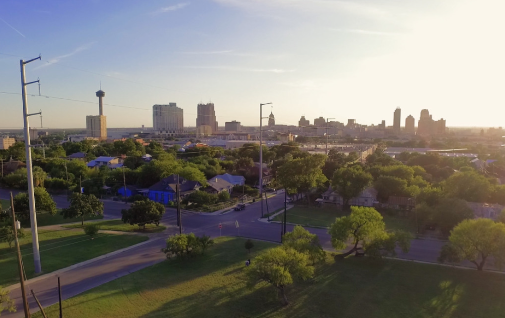 Aerial view of San Antonio