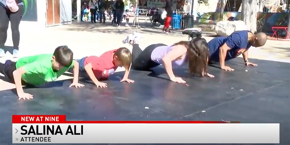 DreamWeek San Antonio's 1 Million Push-Up Challenge held at Hemisphere Park
